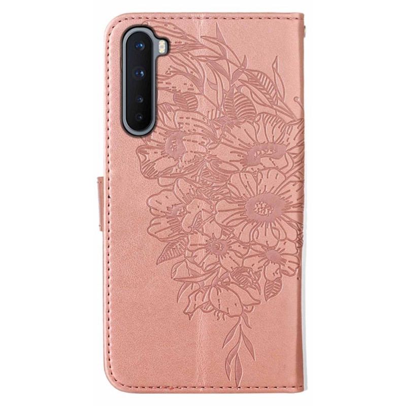 Flip Cover OnePlus Nord Sommerfugle Design