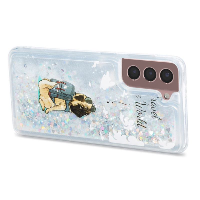 Cover Samsung Galaxy S24 Plus 5g Flydende Glitterhund