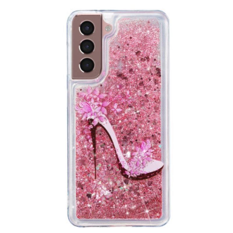 Cover Samsung Galaxy S24 Plus 5g Flydende Glitterpumpe