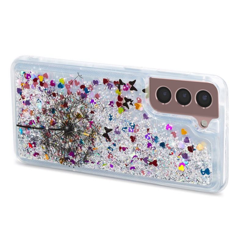 Cover Samsung Galaxy S24 Plus 5g Mælkebøtte Flydende Glitter