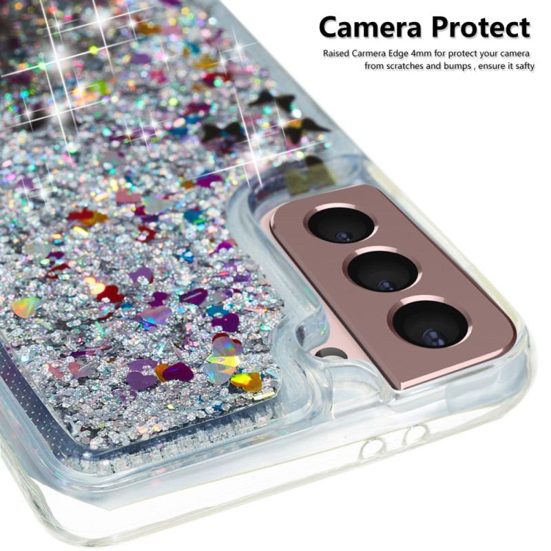 Cover Samsung Galaxy S24 Plus 5g Mælkebøtte Flydende Glitter