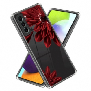 Cover Samsung Galaxy S24 Plus 5g Telefon Etui Rød Blomst