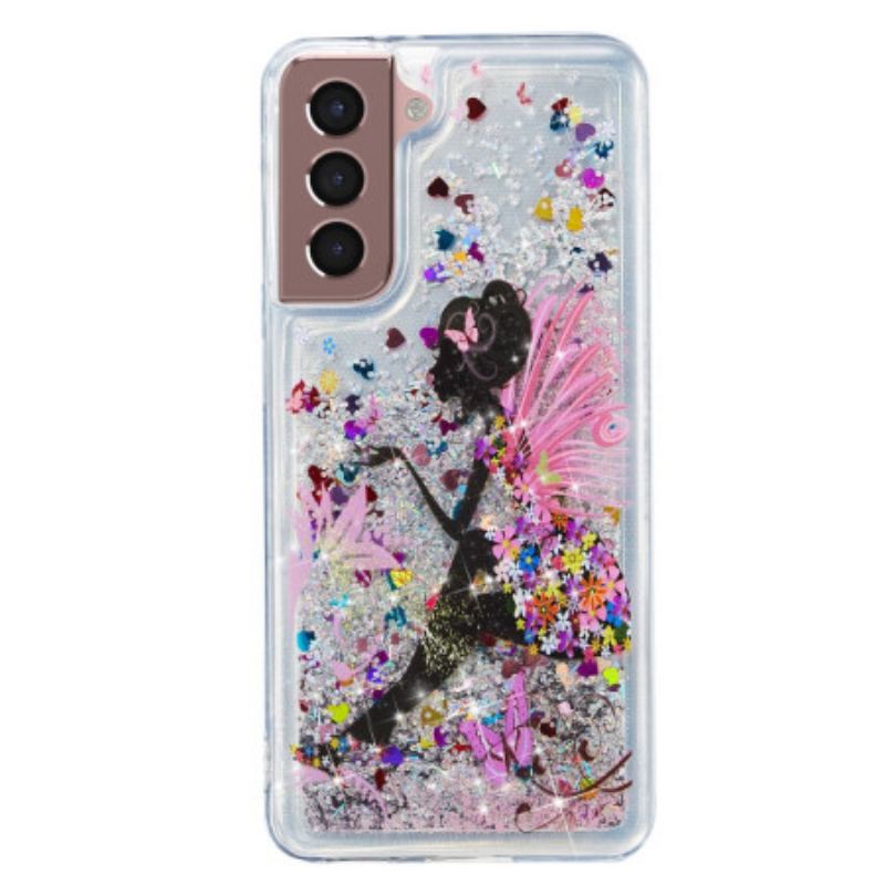 Cover Samsung Galaxy S24 Plus 5g Ung Pige Flydende Glitter