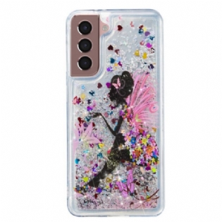 Cover Samsung Galaxy S24 Plus 5g Ung Pige Flydende Glitter