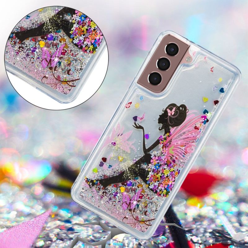 Cover Samsung Galaxy S24 Plus 5g Ung Pige Flydende Glitter