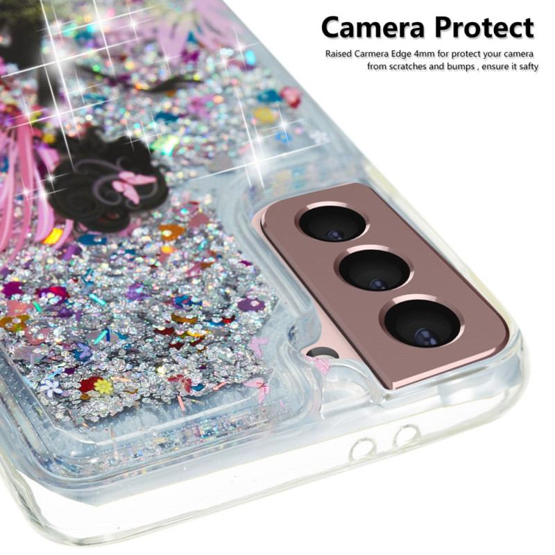 Cover Samsung Galaxy S24 Plus 5g Ung Pige Flydende Glitter