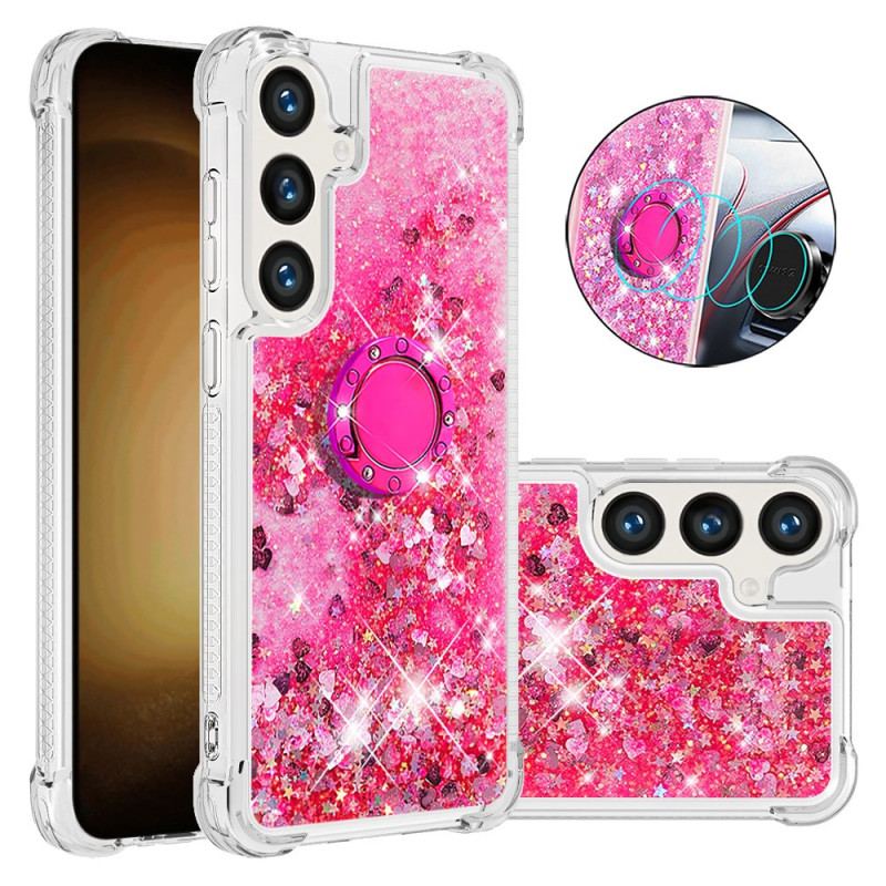 Cover Til Samsung Galaxy S24 Plus 5g Glitter Ring-støtte