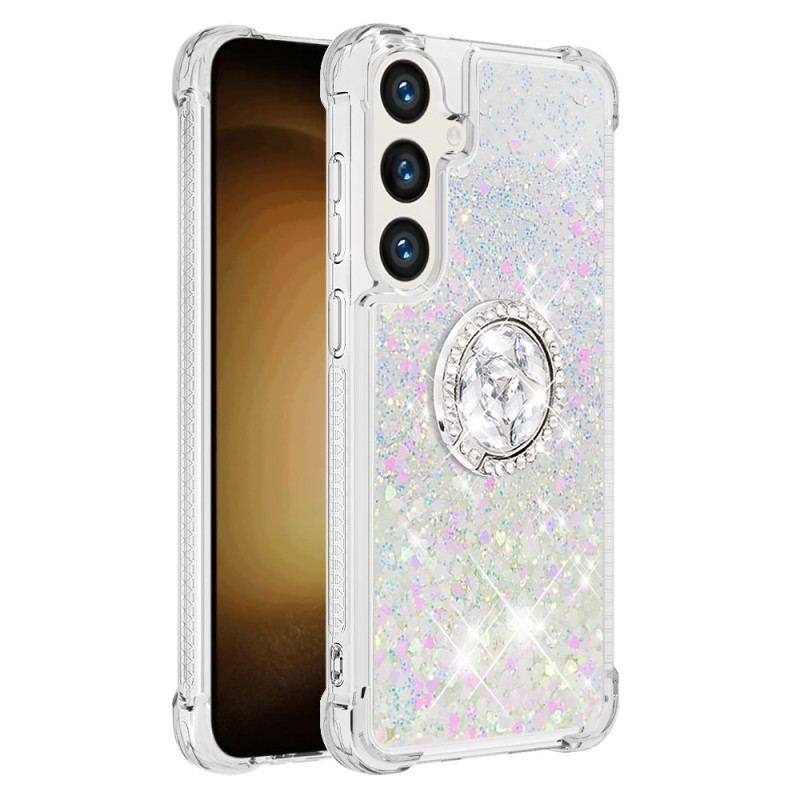 Cover Til Samsung Galaxy S24 Plus 5g Glitter Ring-støtte