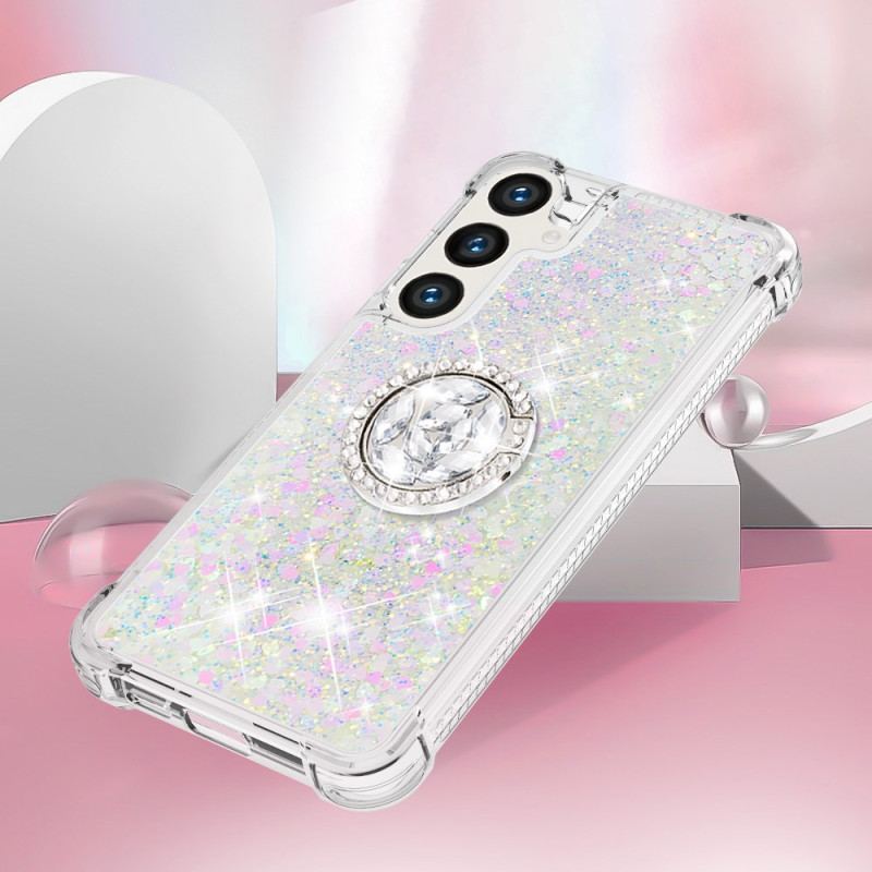 Cover Til Samsung Galaxy S24 Plus 5g Glitter Ring-støtte