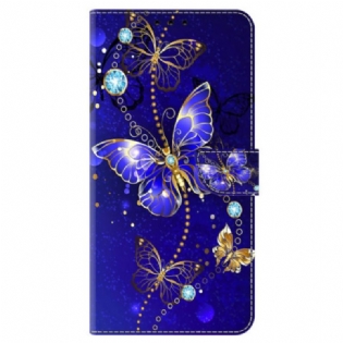 Flip Cover Samsung Galaxy S24 Plus 5g Diamantsommerfugle