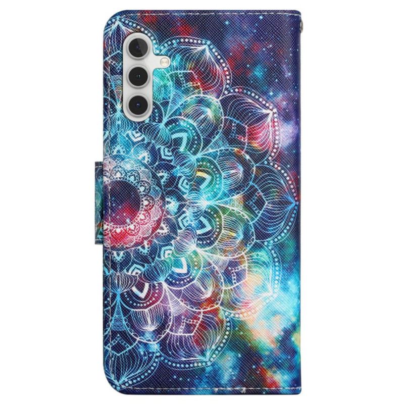 Flip Cover Samsung Galaxy S24 Plus 5g Farverig Mandala Med Rem