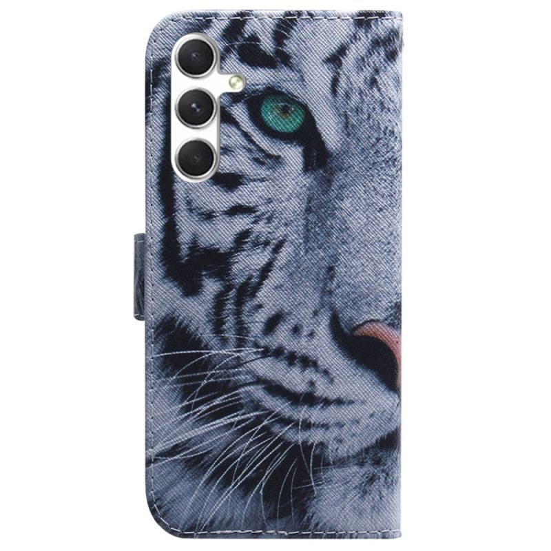 Flip Cover Samsung Galaxy S24 Plus 5g Hvid Tiger