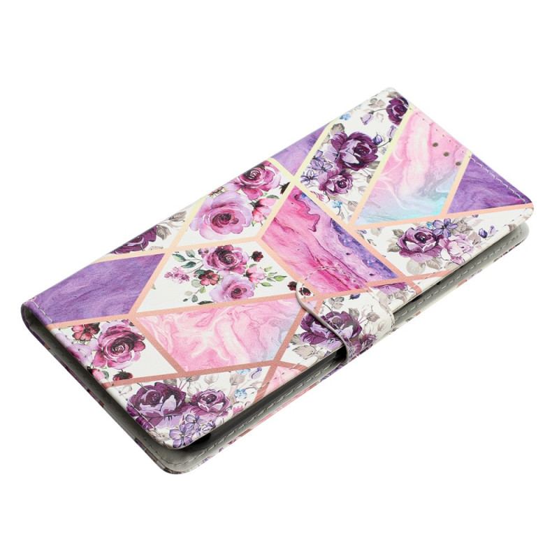 Flip Cover Samsung Galaxy S24 Plus 5g Lilla Blomster