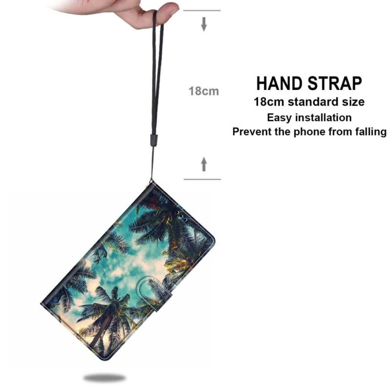 Flip Cover Samsung Galaxy S24 Plus 5g Strap Palms