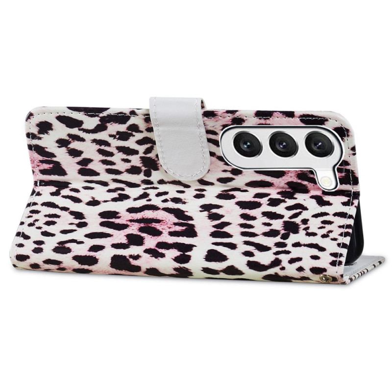 Flip Cover Til Samsung Galaxy S24 Plus 5g Leopardeffektrem