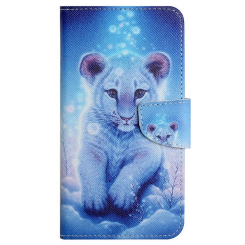 Læder Cover Samsung Galaxy S24 Plus 5g Leopardmønster Med Rem