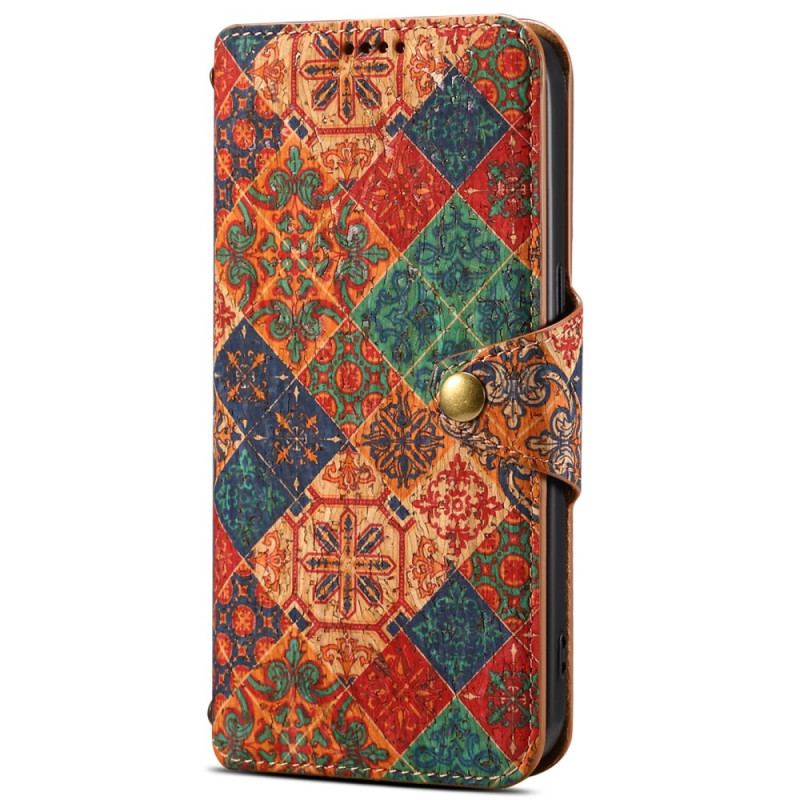 Læder Cover Samsung Galaxy S24 Plus 5g Telefon Etui Blomstertryk