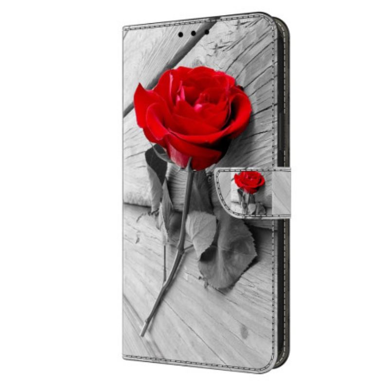 Læder Cover Samsung Galaxy S24 Plus 5g Telefon Etui Lyserød