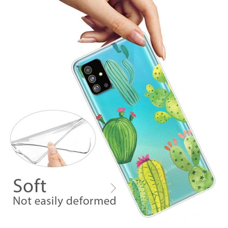 Cover Samsung Galaxy S20 Akvarel Kaktusser