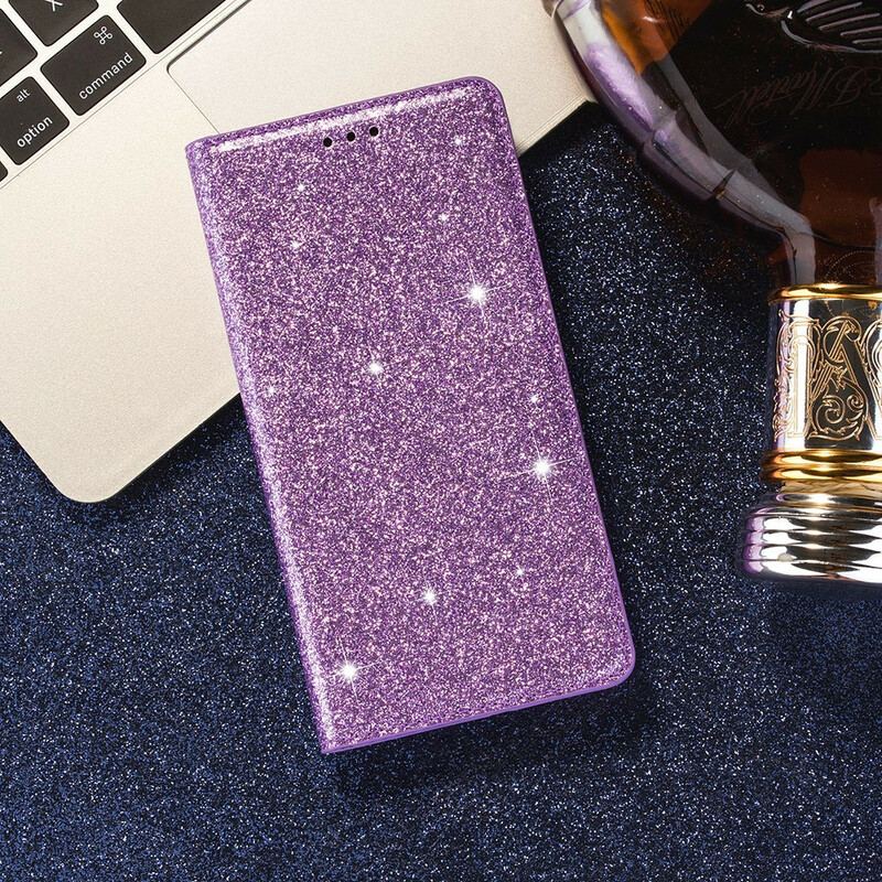 Cover Samsung Galaxy S20 Flip Cover Sequin Stil