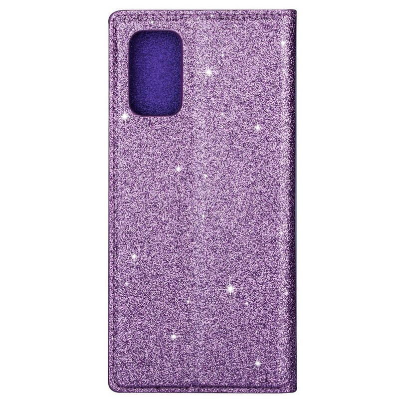 Cover Samsung Galaxy S20 Flip Cover Sequin Stil