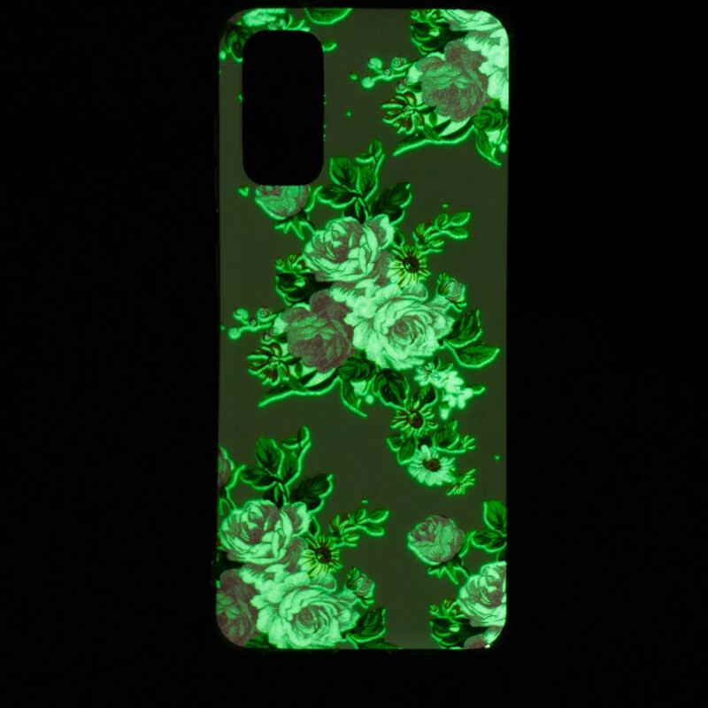 Cover Samsung Galaxy S20 Fluorescerende Liberty-blomster