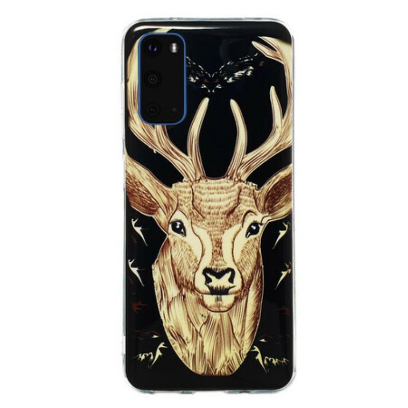 Cover Samsung Galaxy S20 Fluorescerende Majestic Deer