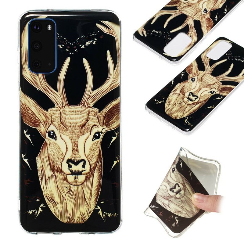 Cover Samsung Galaxy S20 Fluorescerende Majestic Deer