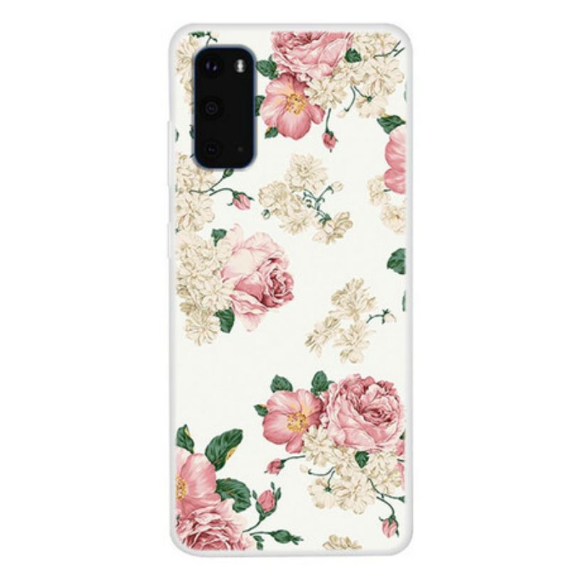 Cover Samsung Galaxy S20 Frihedsblomster