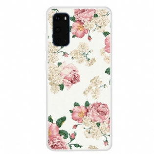Cover Samsung Galaxy S20 Frihedsblomster