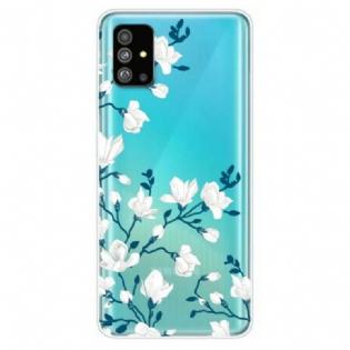 Cover Samsung Galaxy S20 Hvide Blomster
