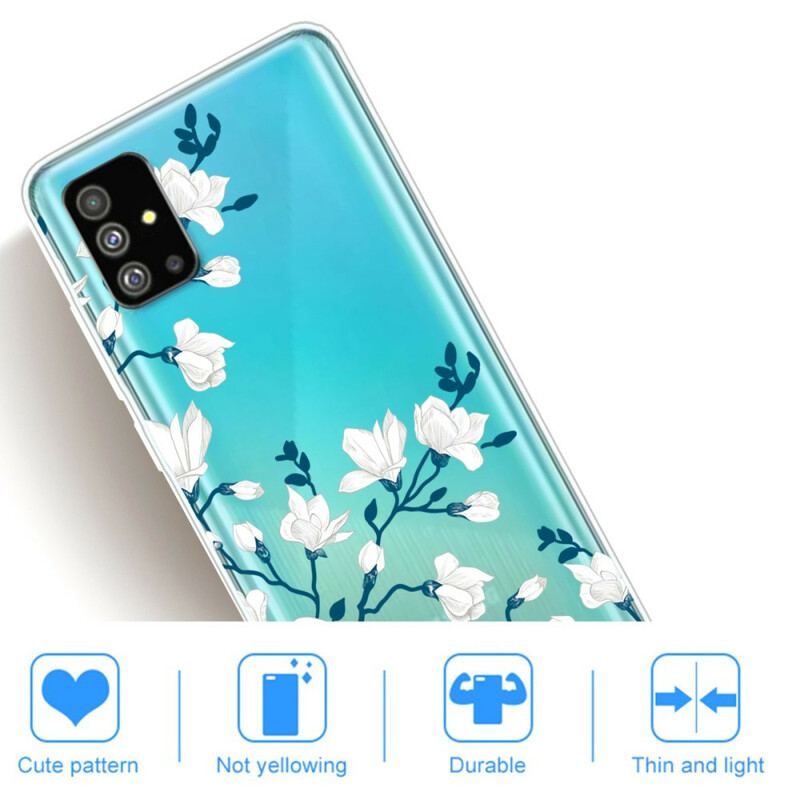 Cover Samsung Galaxy S20 Hvide Blomster