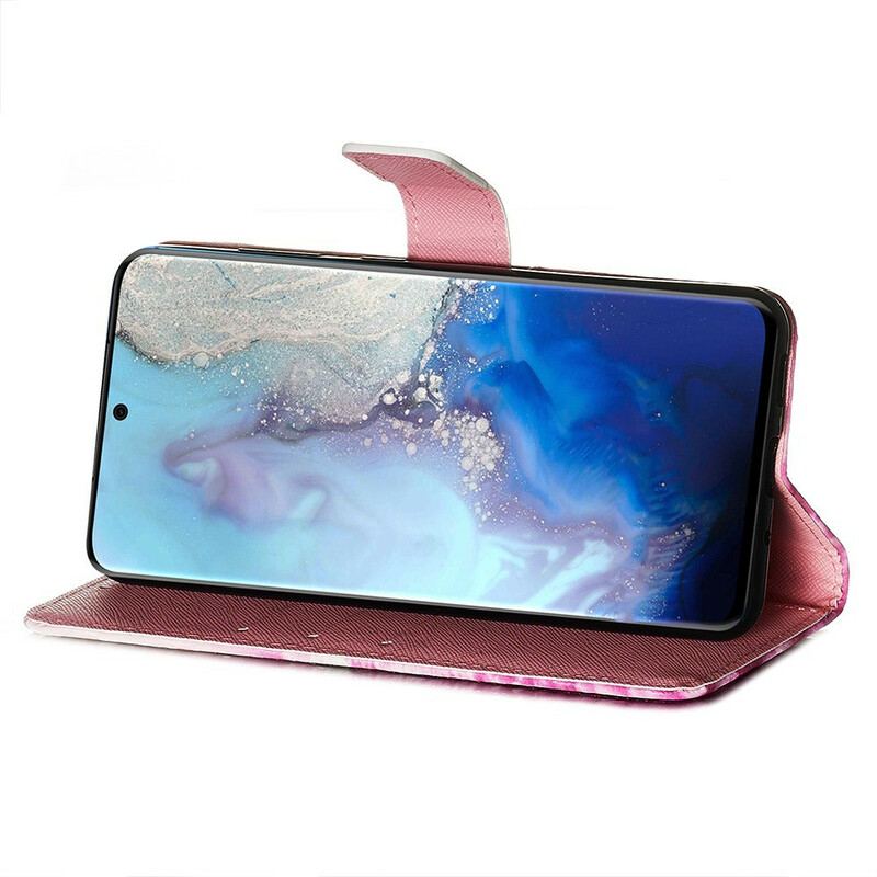 Flip Cover Samsung Galaxy S20 Akvarel Valmue