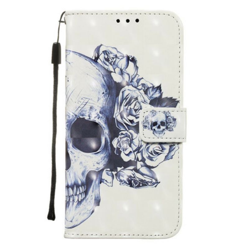 Flip Cover Samsung Galaxy S20 Blomstrende Kranie