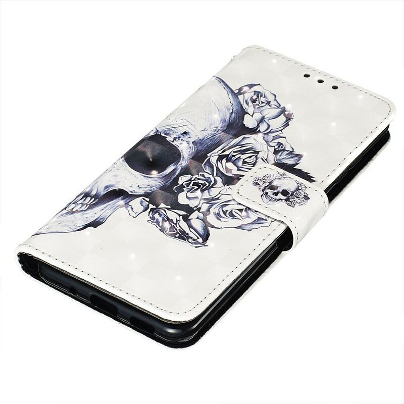 Flip Cover Samsung Galaxy S20 Blomstrende Kranie