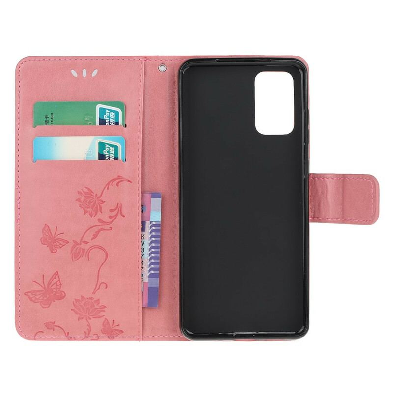 Flip Cover Samsung Galaxy S20 Fortryllede Sommerfugle