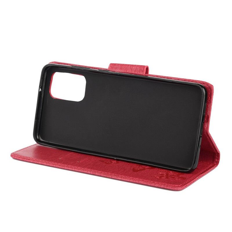 Flip Cover Samsung Galaxy S20 Kun Sommerfugle Med Snor