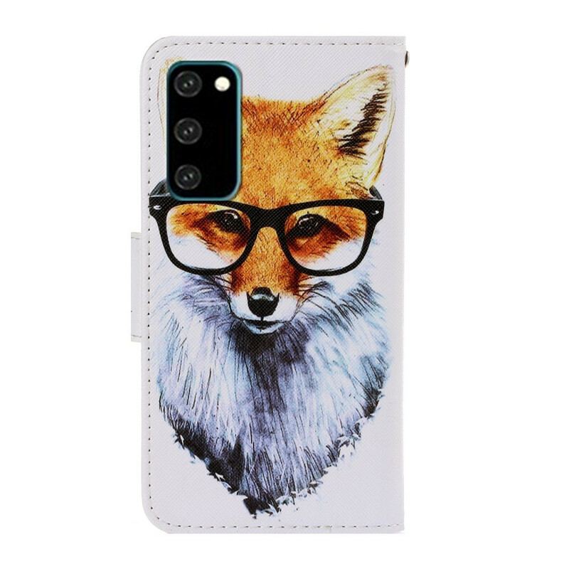 Flip Cover Samsung Galaxy S20 Med Snor Brainy Fox Med Rem