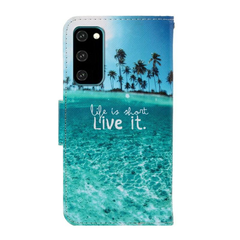 Flip Cover Samsung Galaxy S20 Med Snor Live It At Lanyard