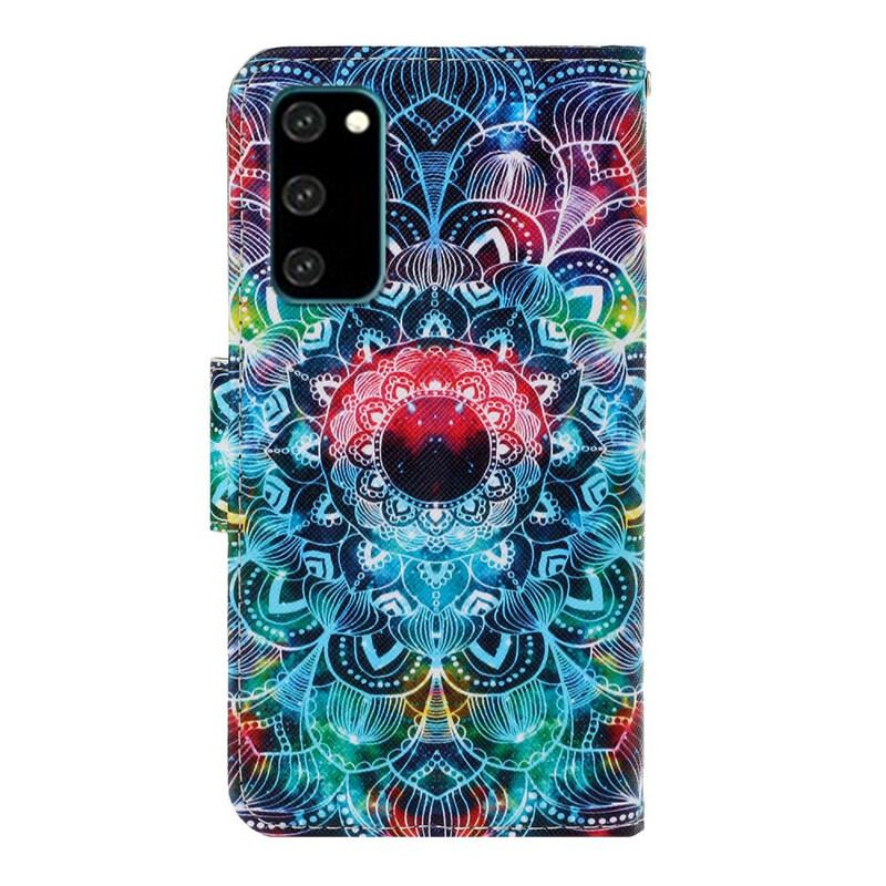 Flip Cover Samsung Galaxy S20 Med Snor Prangende Strappy Mandala