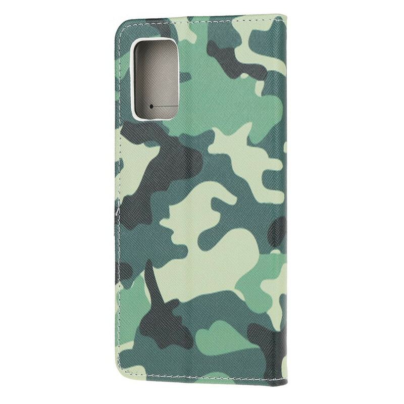 Flip Cover Samsung Galaxy S20 Militær Camouflage