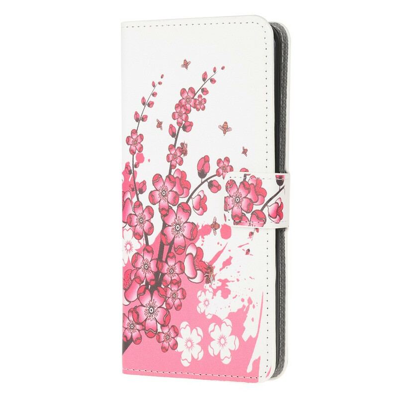 Flip Cover Samsung Galaxy S20 Tropiske Blomster