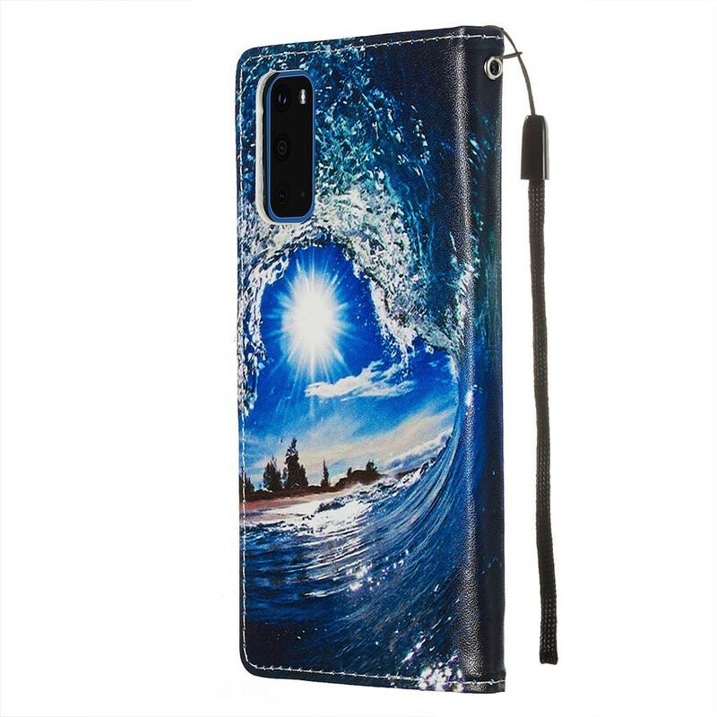 Læder Cover Samsung Galaxy S20 Elsker Bølgen