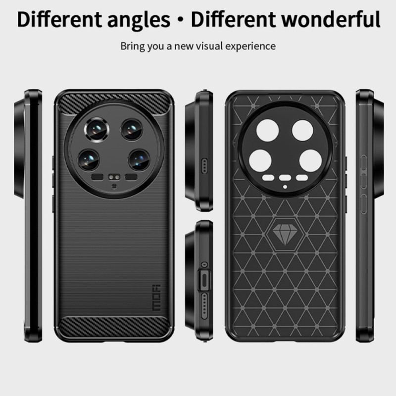 Cover Xiaomi 14 Ultra Telefon Etui Mofi Børstet Kulfiber