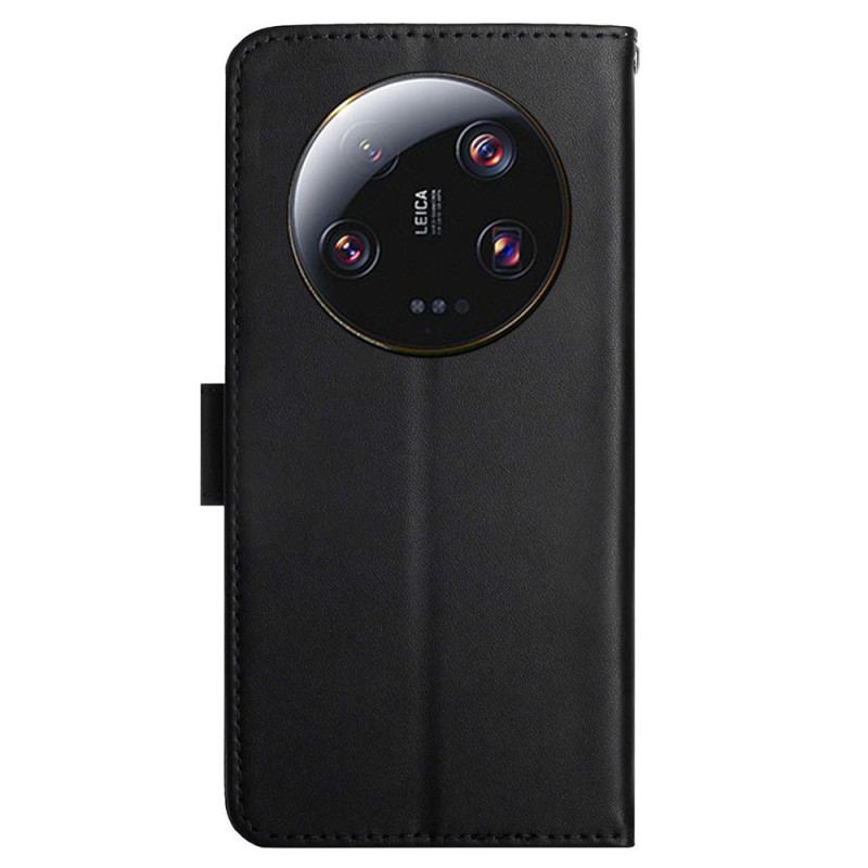 Flip Cover Xiaomi 14 Ultra Nappa Tekstur