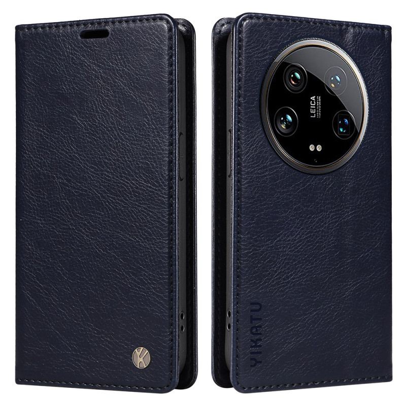 Læder Cover Xiaomi 14 Ultra Telefon Etui Vintage Style Yikatu