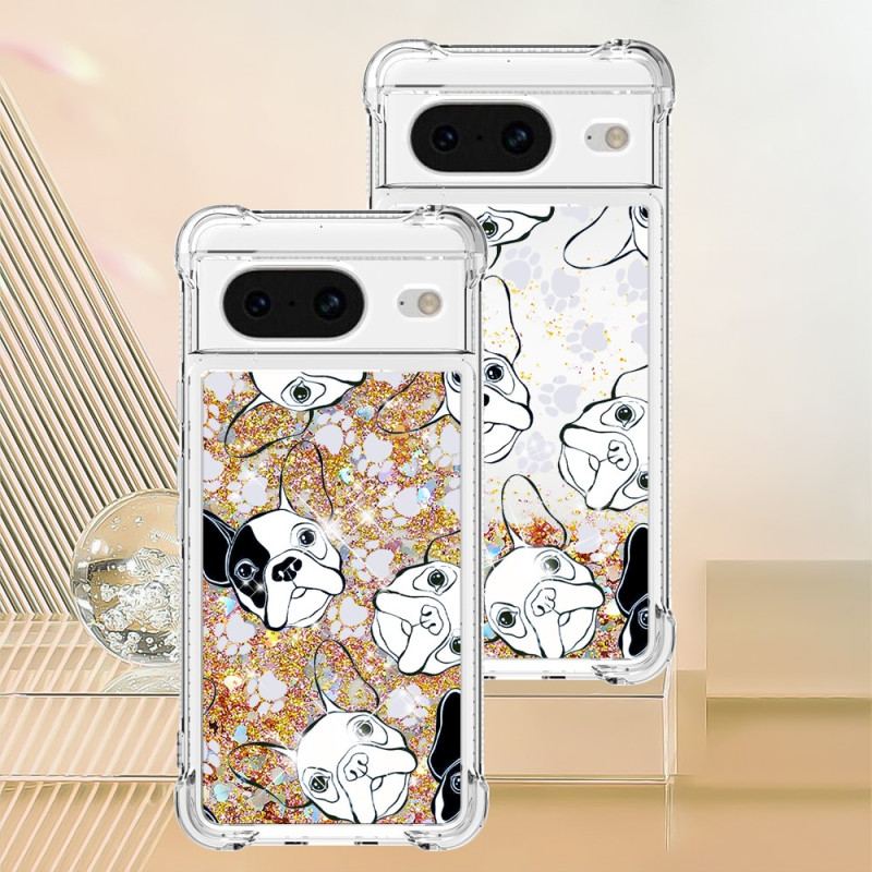 Cover Google Pixel 8 Hr Hundeglitter