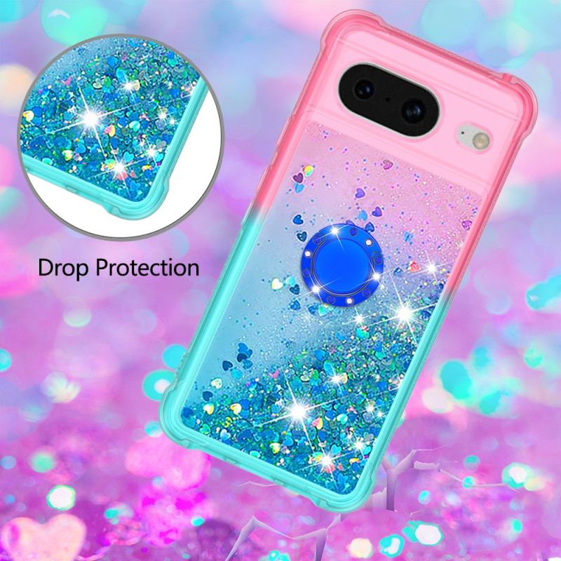 Cover Google Pixel 8 Telefon Etui Glitter Ring-holder