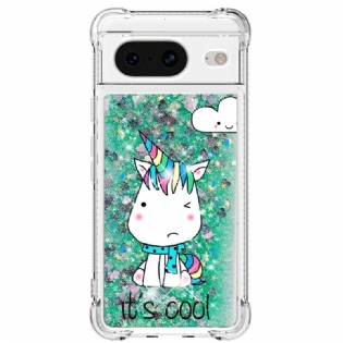 Cover Google Pixel 8 Unicorn Glitter