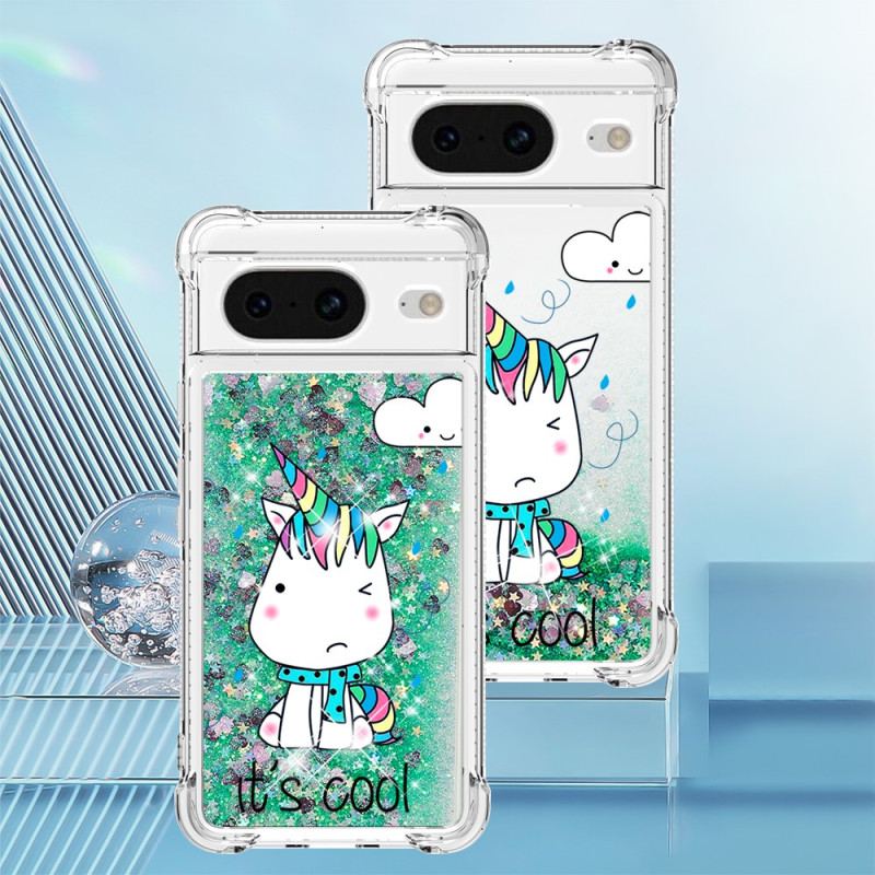 Cover Google Pixel 8 Unicorn Glitter